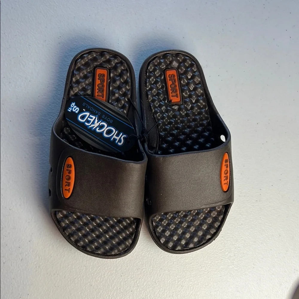 Sport‎ Boys' Sandals - brown and Orange Size 10/11